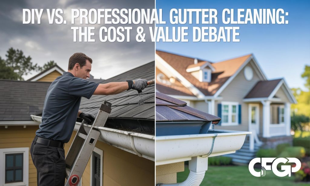 DIY vs. Professional Gutter Cleaning: The Cost & Value Debate